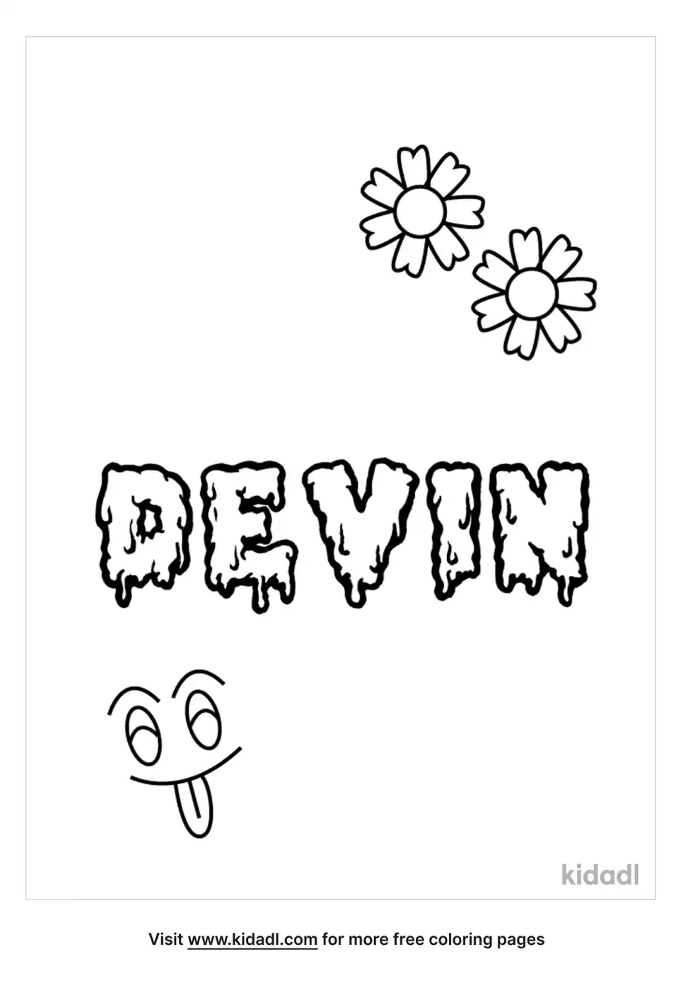 Devin Coloring Page