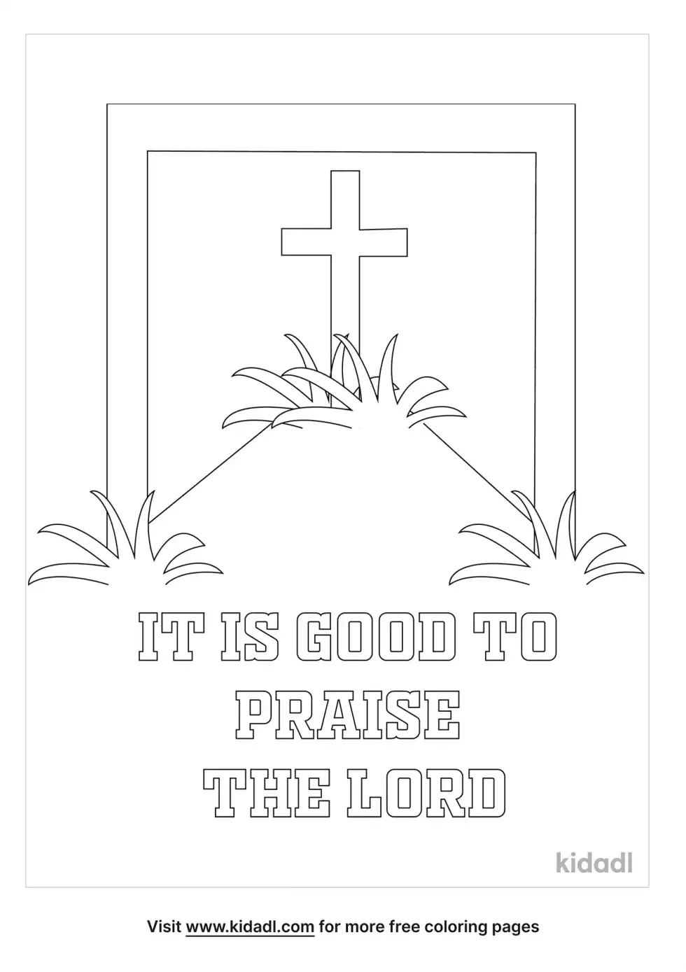 Psalm 92 Coloring Page