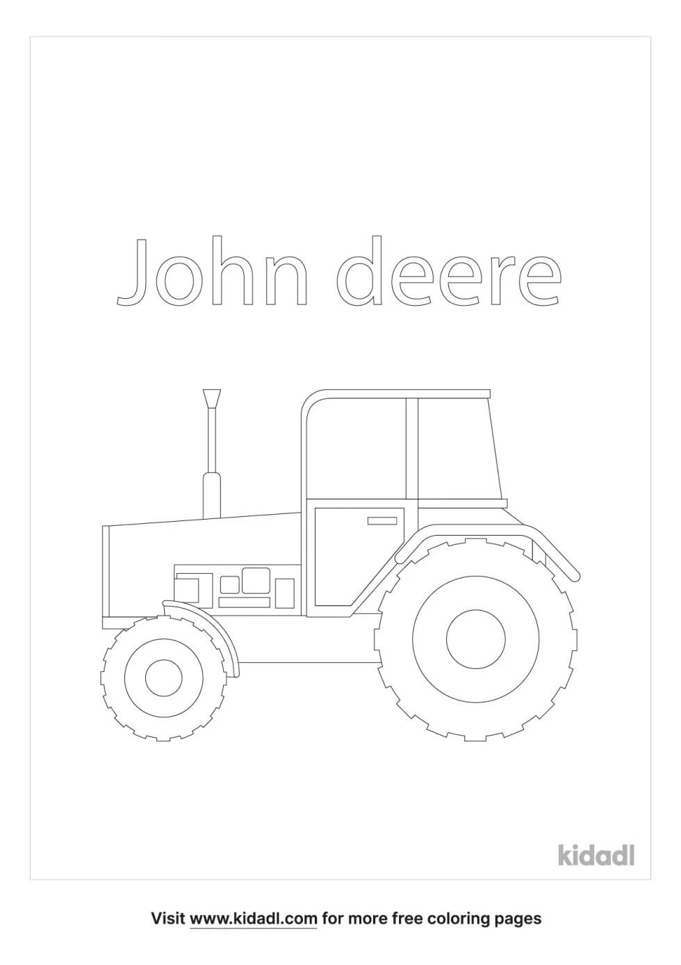 John Deere Coloring Page