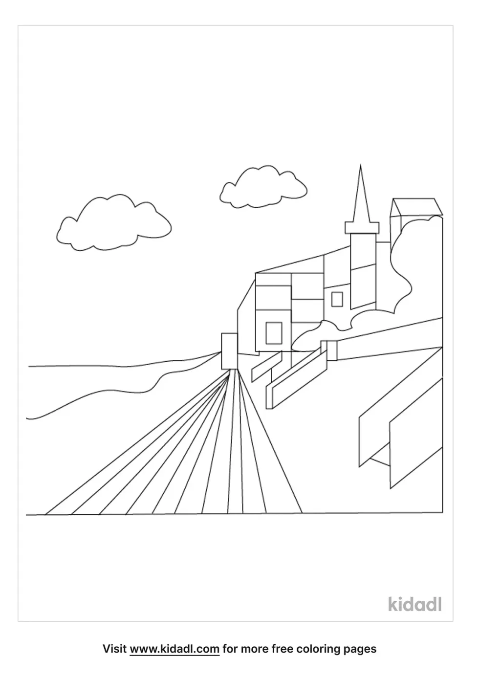 Boardwalk Coloring Page