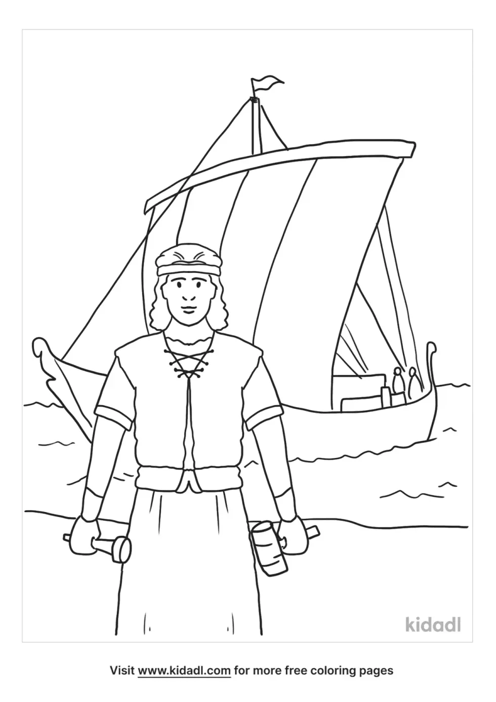 Lds Nephi Builds A Ship Coloring Page