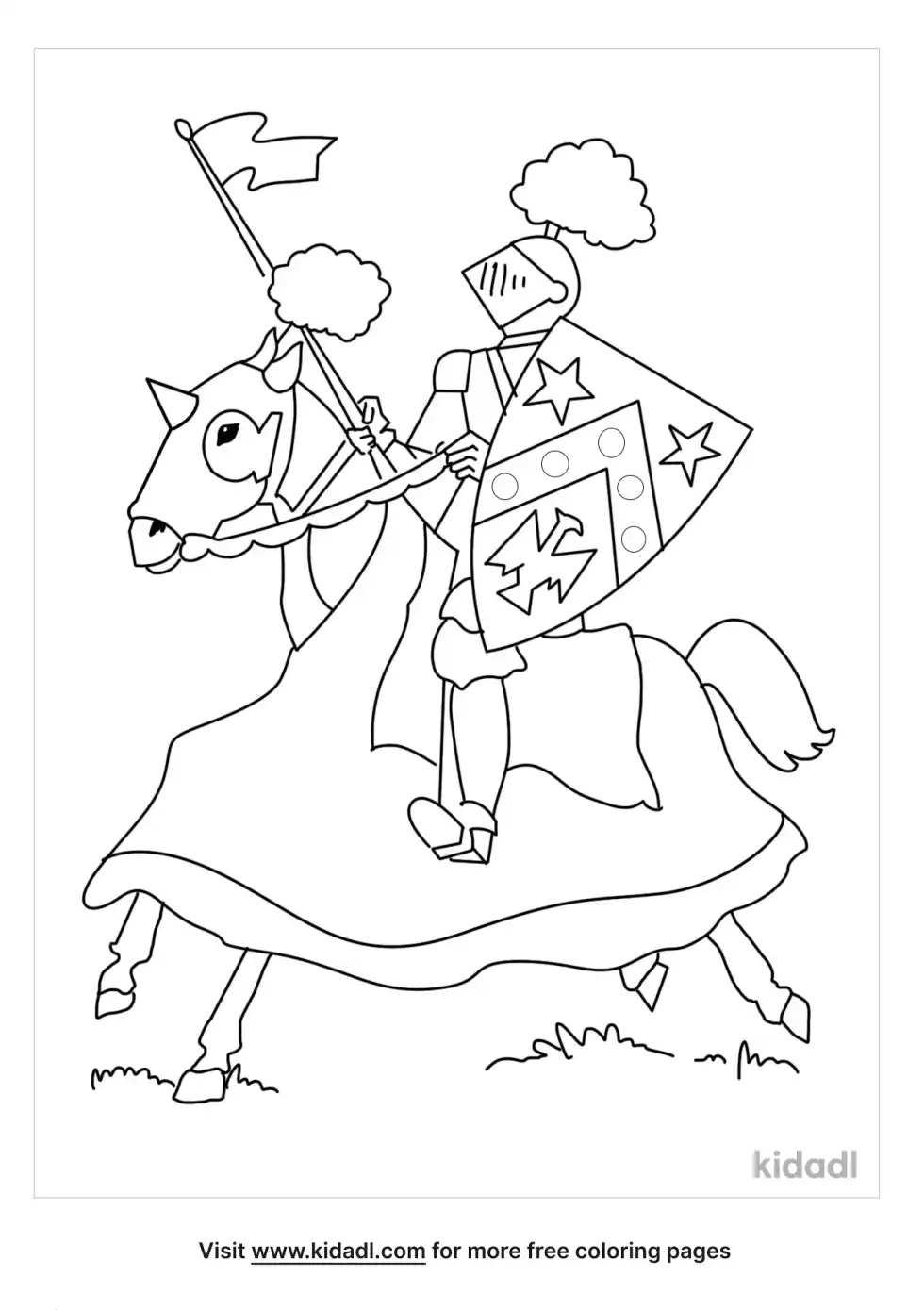 Medieval Coloring Page