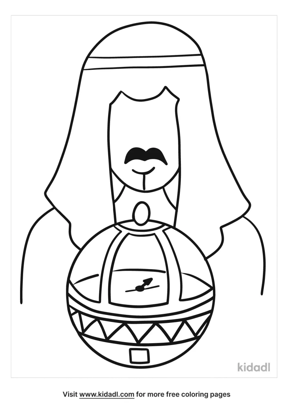 Lehi And The Liahona Coloring Page