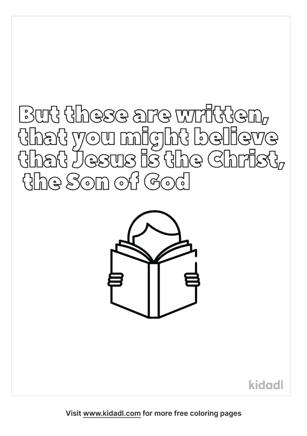 John 20:1-31 Coloring Page