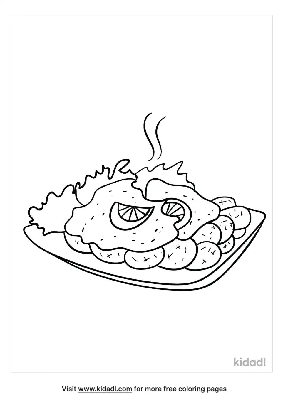 Schnitzel Coloring Page