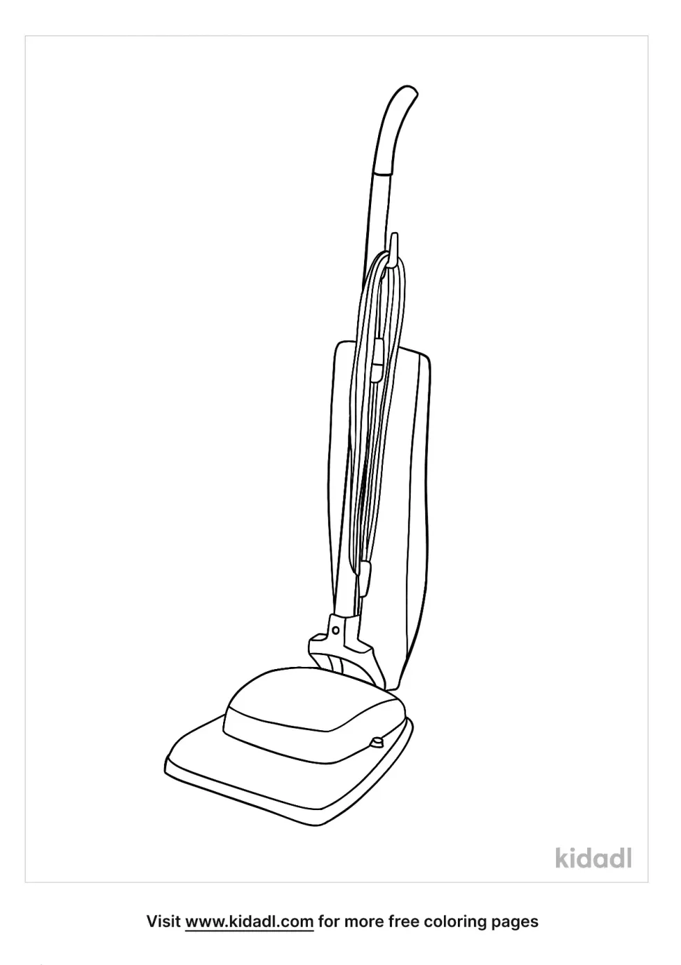 Old Vacuum Coloring Page