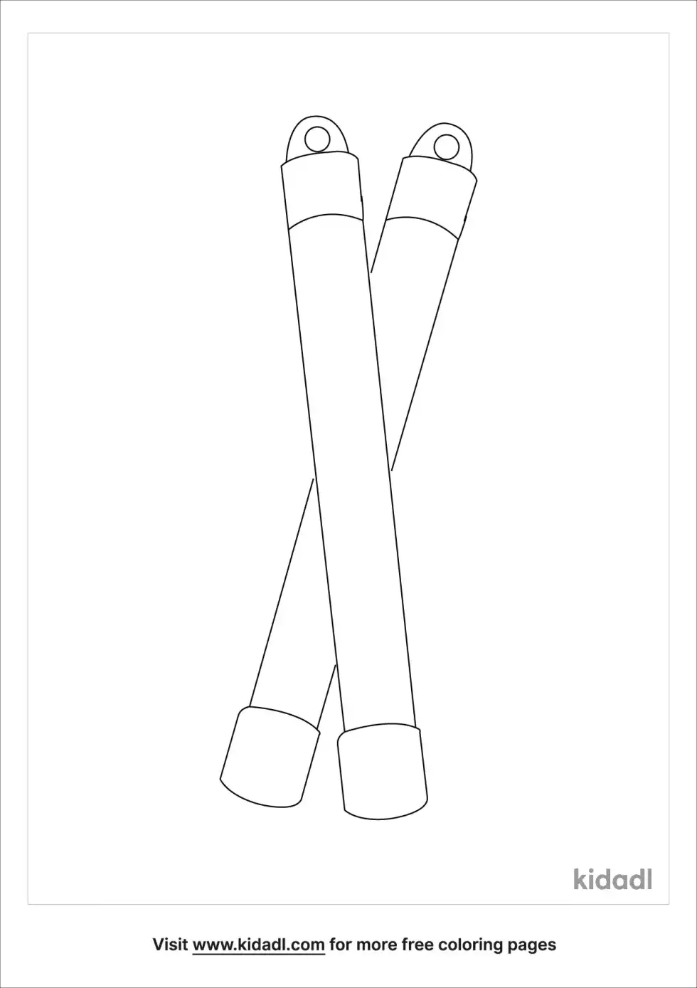 Glowstick Coloring Page