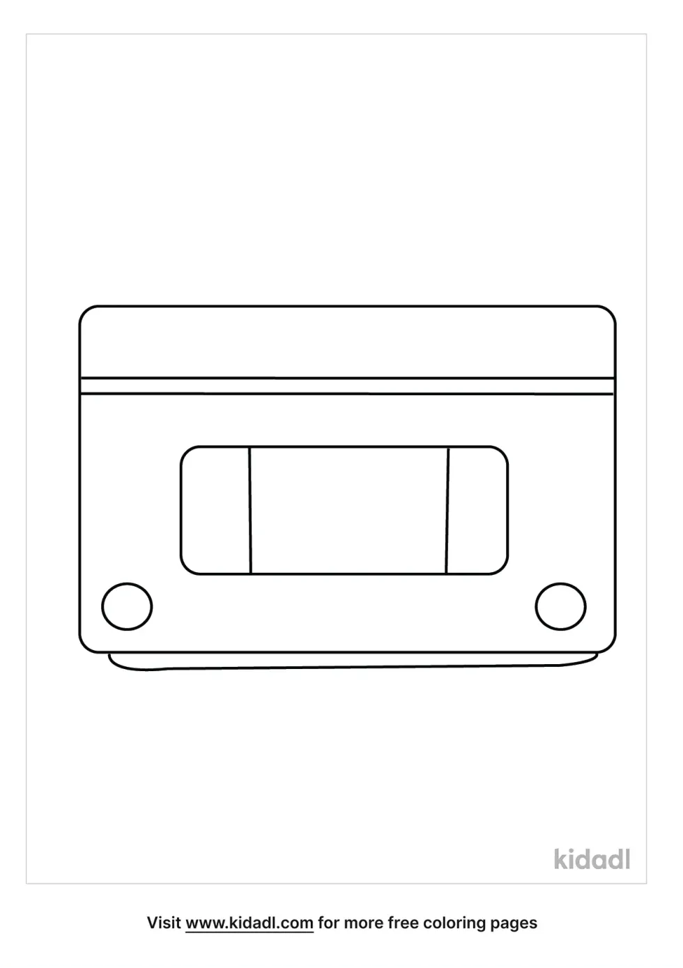 Vhs Coloring Page