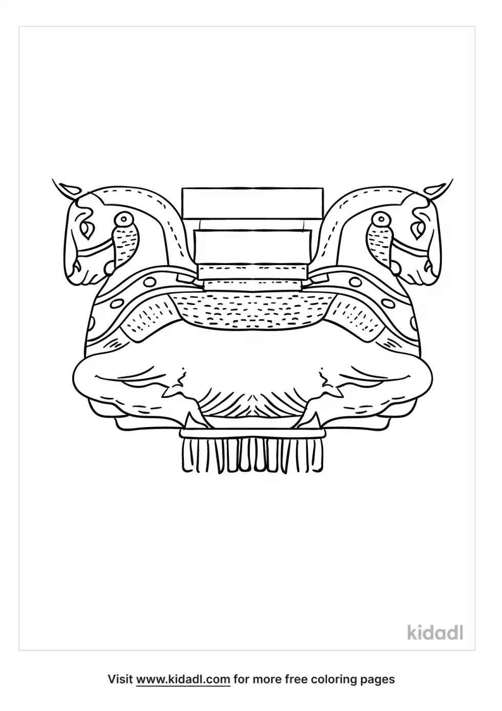 Ancient Persian Coloring Page
