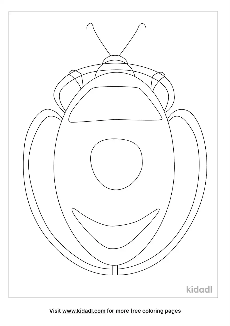 Anacua Tortoise Beetle Coloring Page