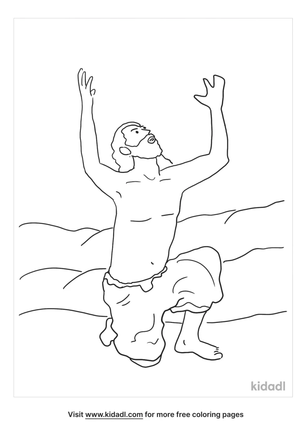 God In The Still Small Voice Coloring Page