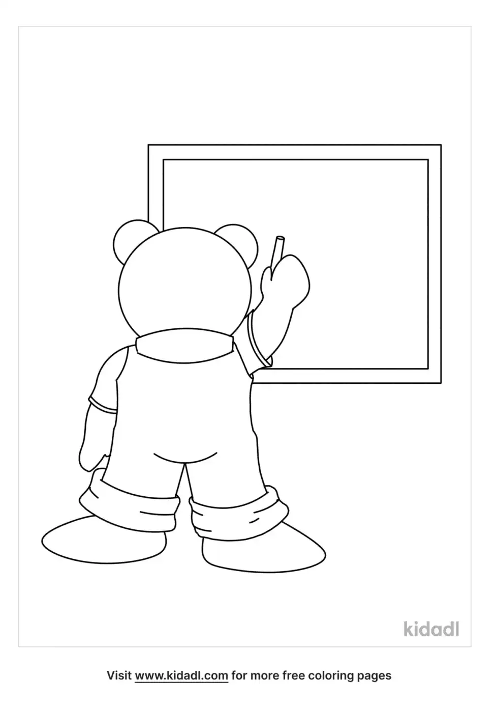 Teddy Bear Classroom Coloring Page