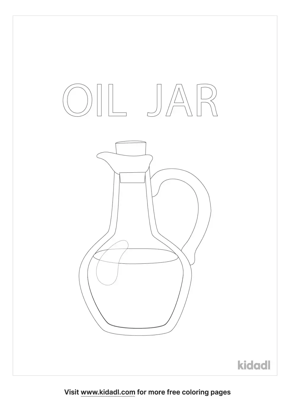 Oil Jar Coloring Page