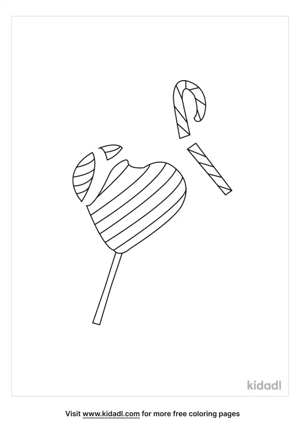 Broken Candy Coloring Page