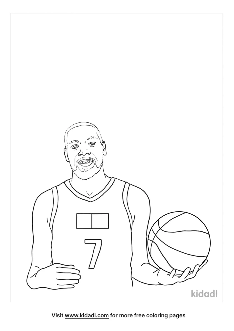 Kevin Durant Coloring Page