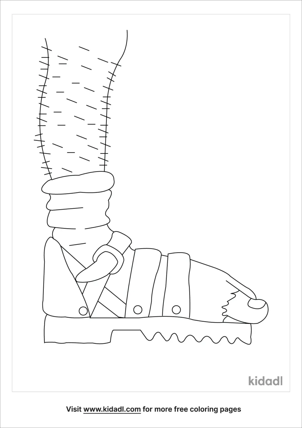 Dirty Feet In Sandals Coloring Page