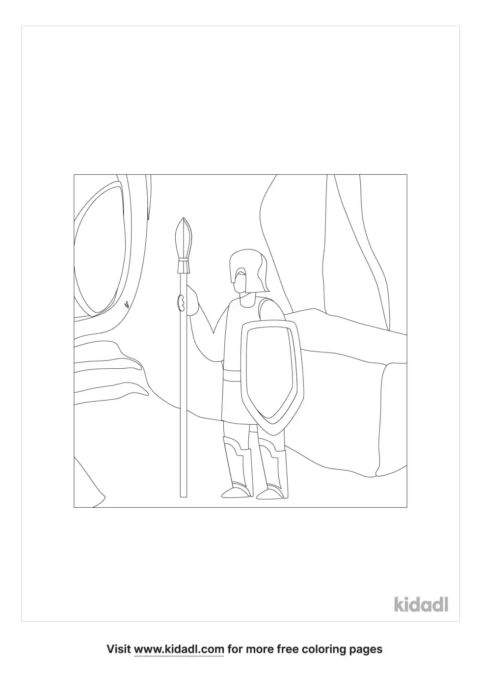 Joshua-Men In Cave Coloring Page