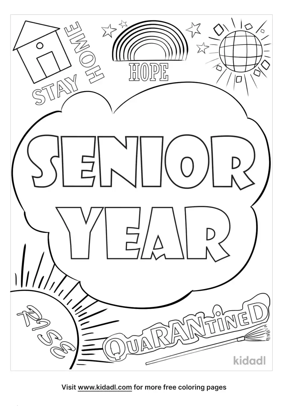Senior Year Coloring Page