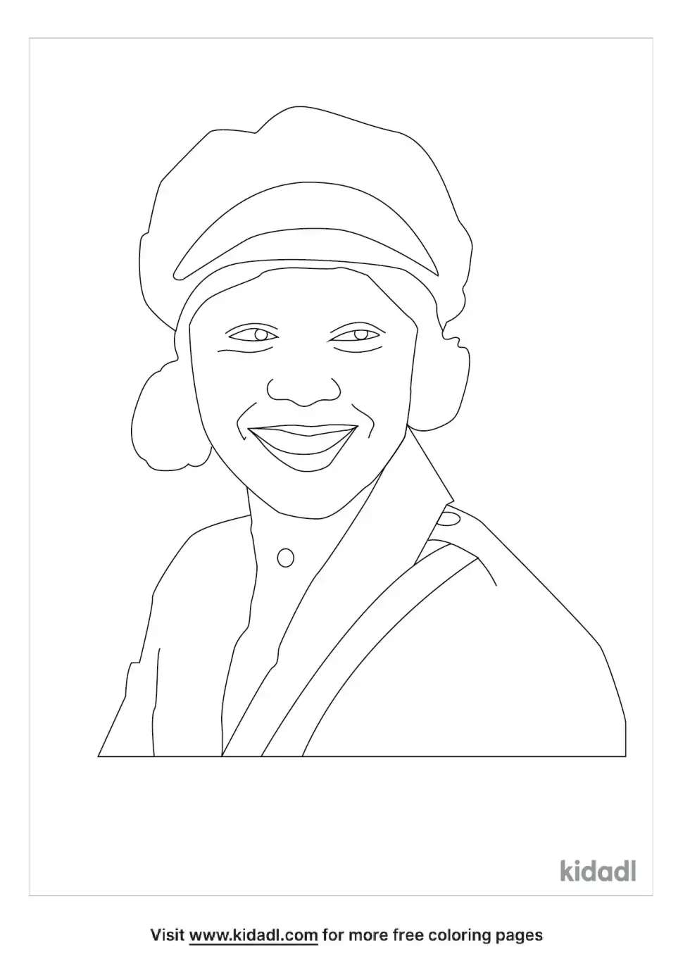 Bessie Coleman Cartoon Coloring Page