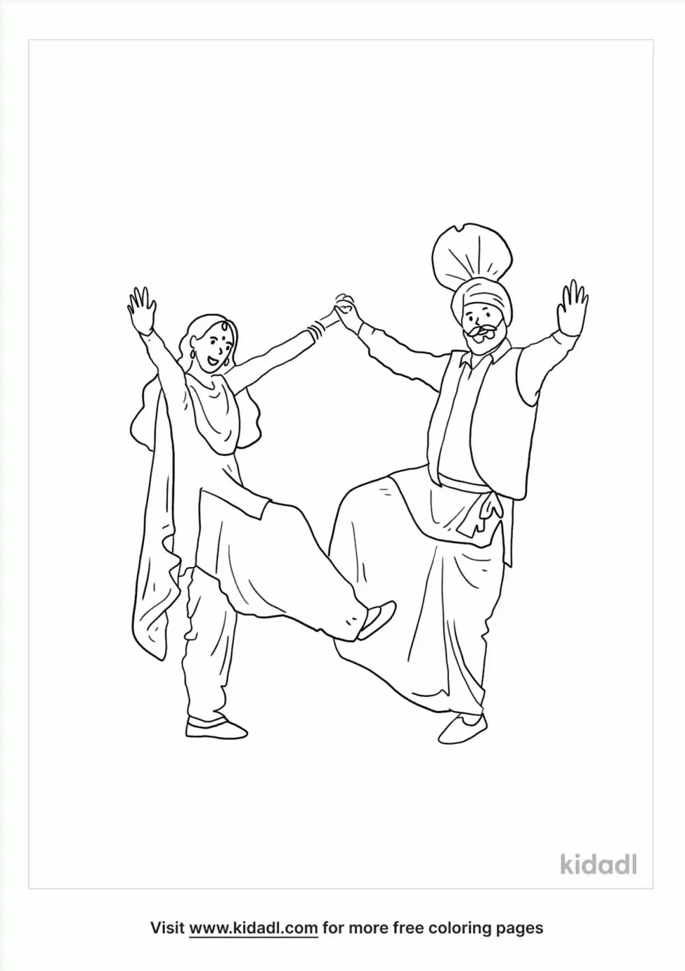 Folk Culture Coloring Page