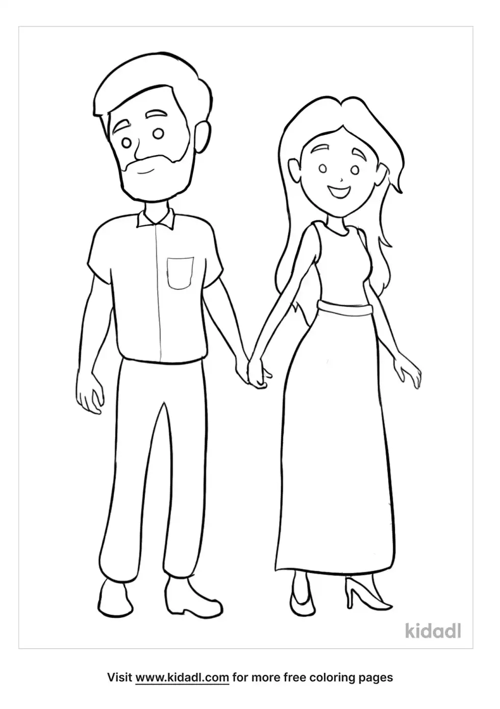 Man And Woman Coloring Page