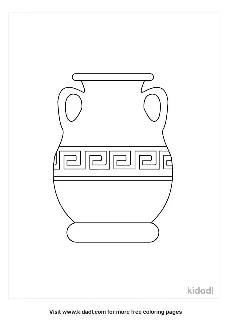 Urn Coloring Page