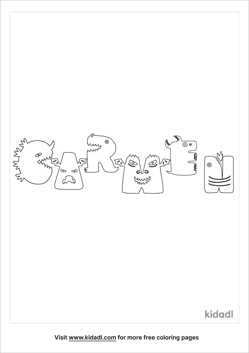 Carmen Name Coloring Page
