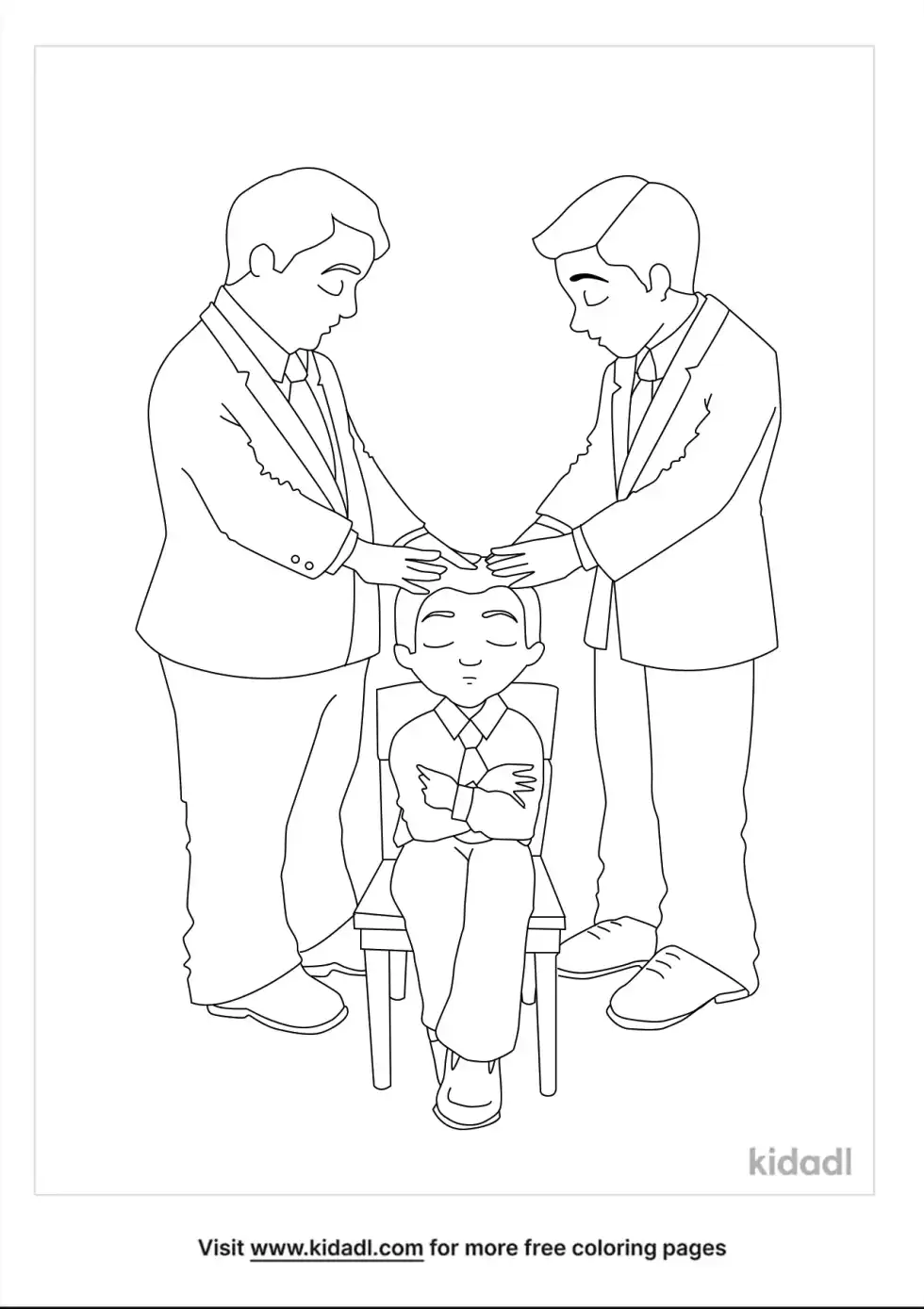 LDS Confirmation Coloring Page