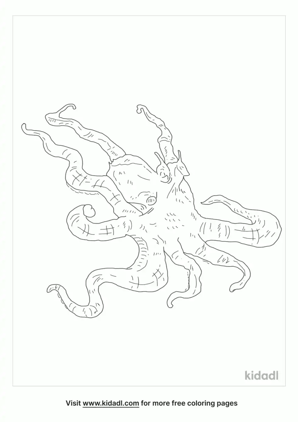 Mimic Octopus Coloring Page