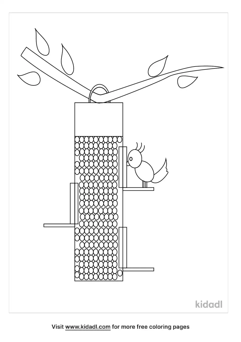 Bird Seeds Coloring Page