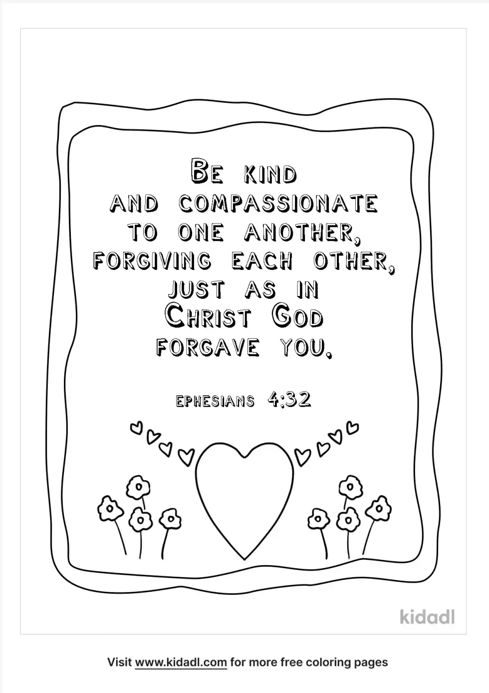 Forgiven Coloring Page