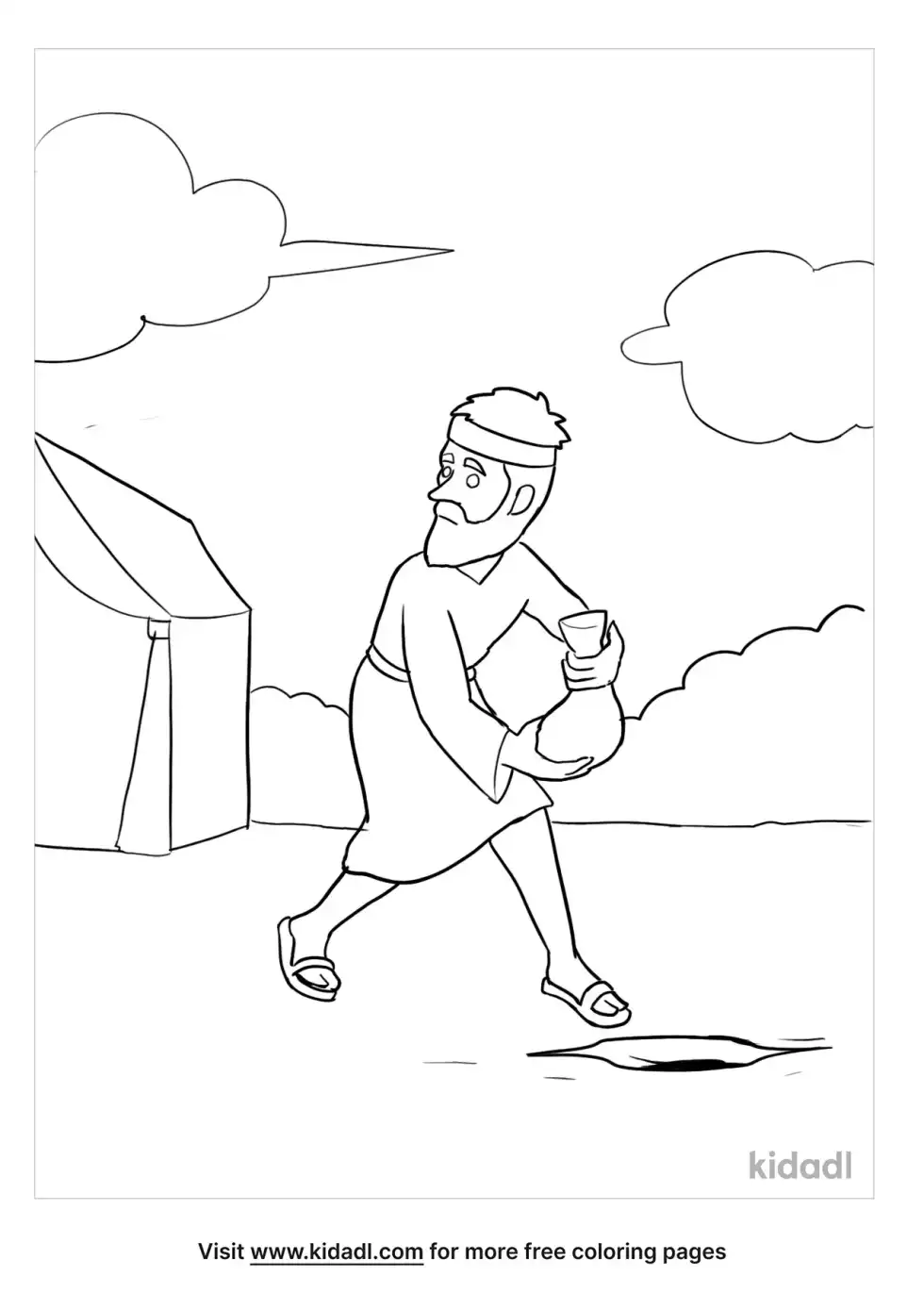 Achan's Sin Coloring Page