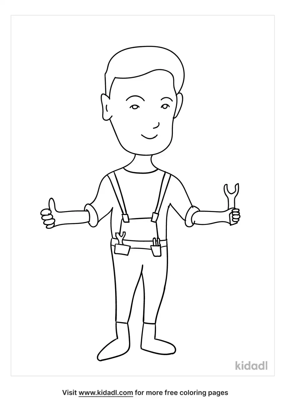 Repairman Coloring Page