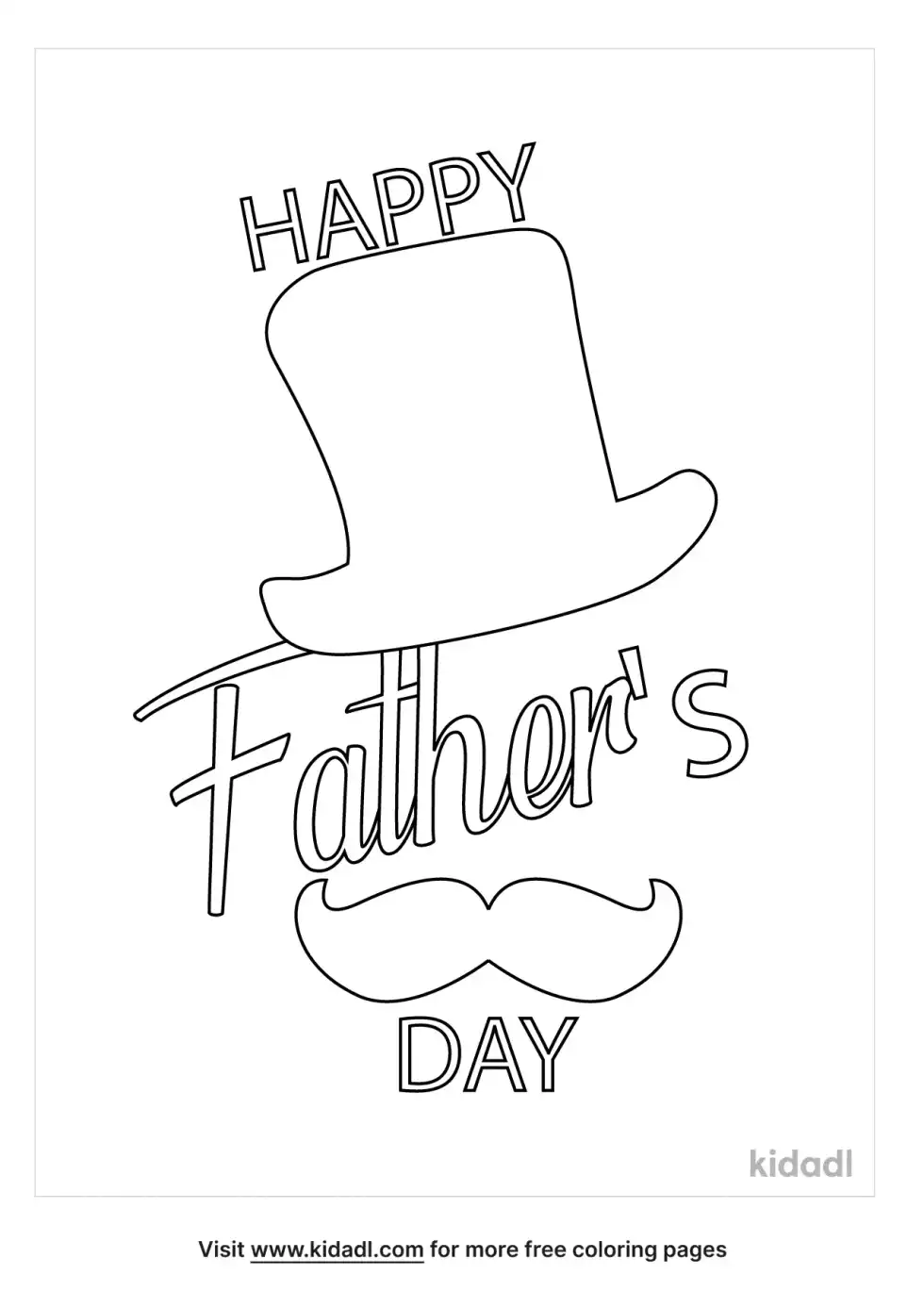 Happy Father's Day Coloring Page
