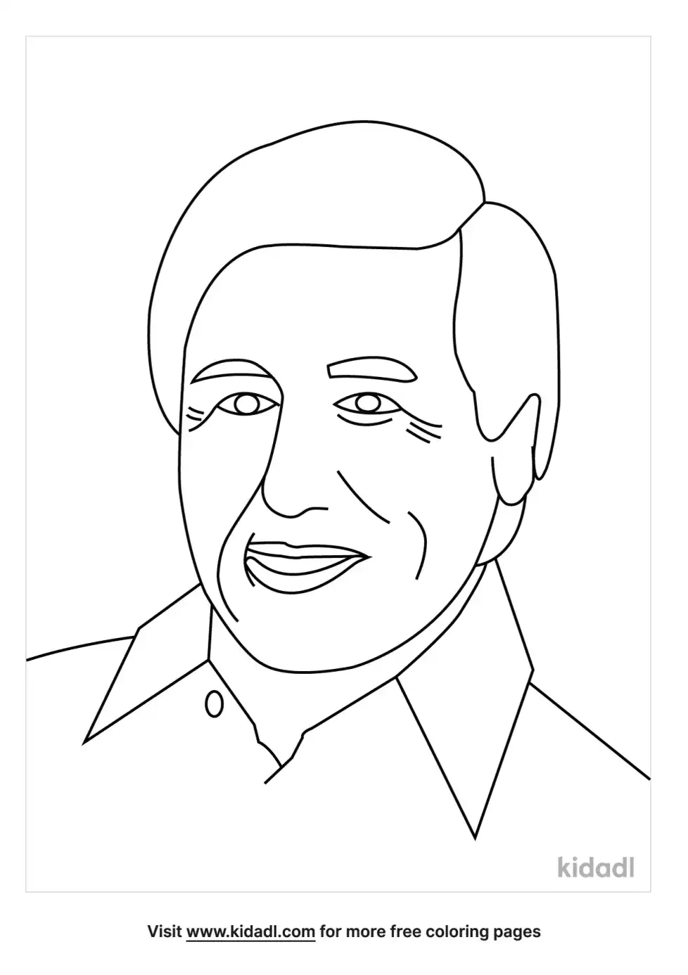 Ceaser Chavez Kinder Coloring Page