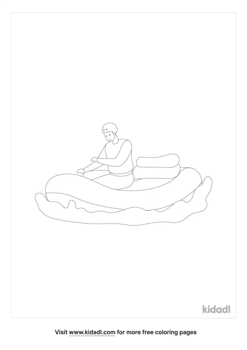 Raft Coloring Page