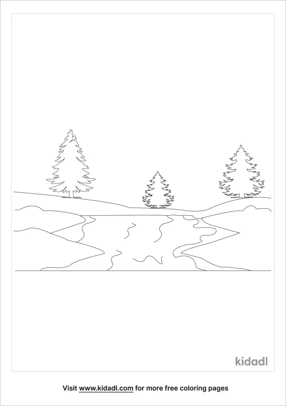 Deep Creek Lake Coloring Page