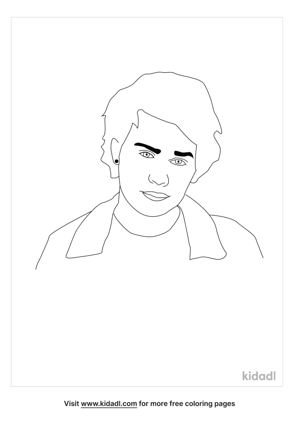 Michael Clifford Coloring Page