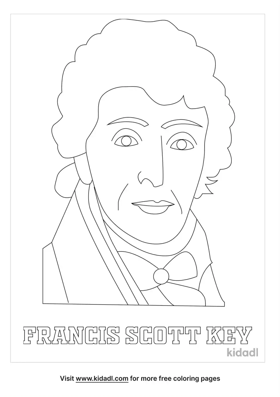 Francis Scott Key Coloring Page