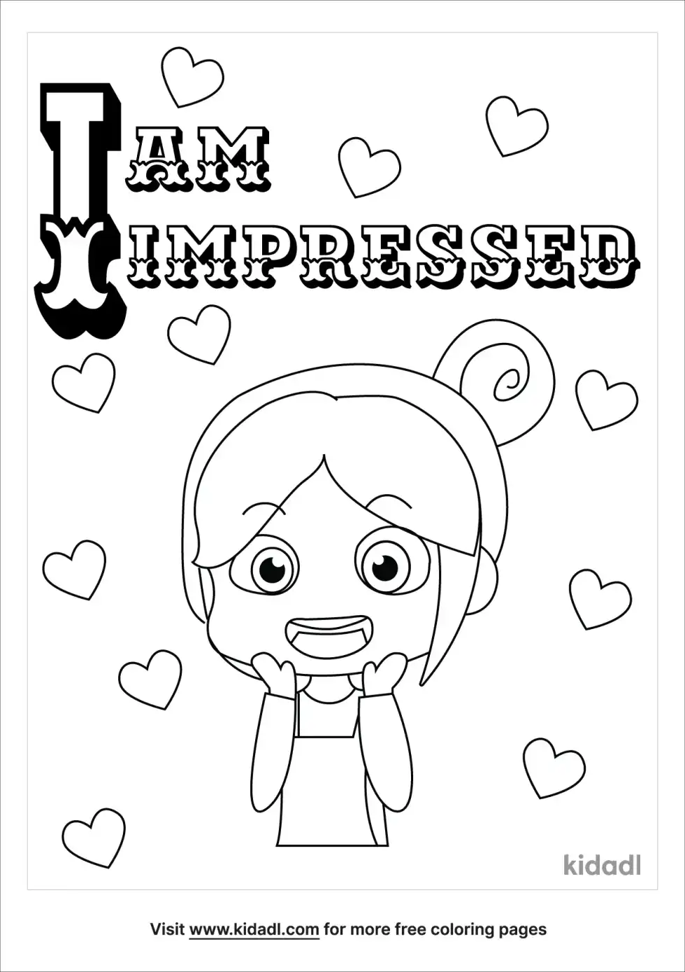 I Am Impressed Coloring Page