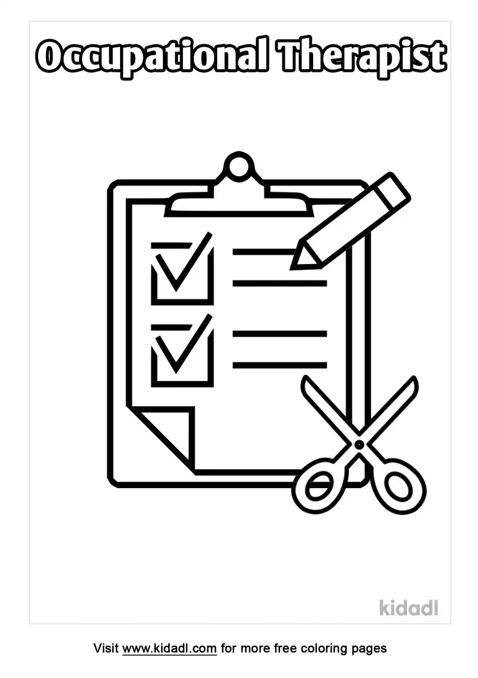 Occupational Therapist Coloring Page