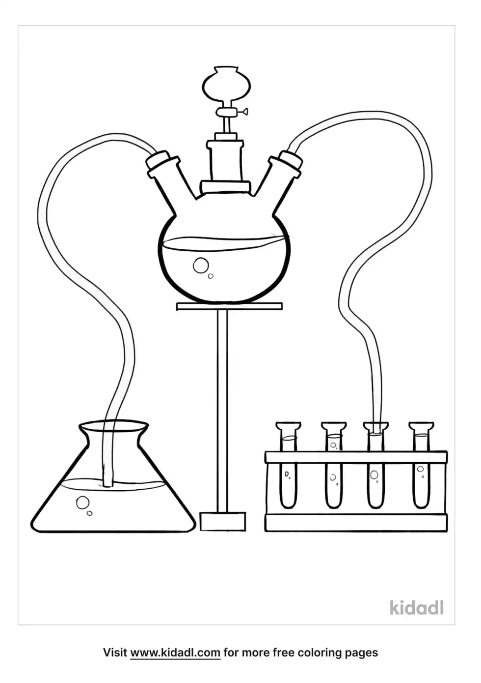 Chemical Reactions Coloring Page