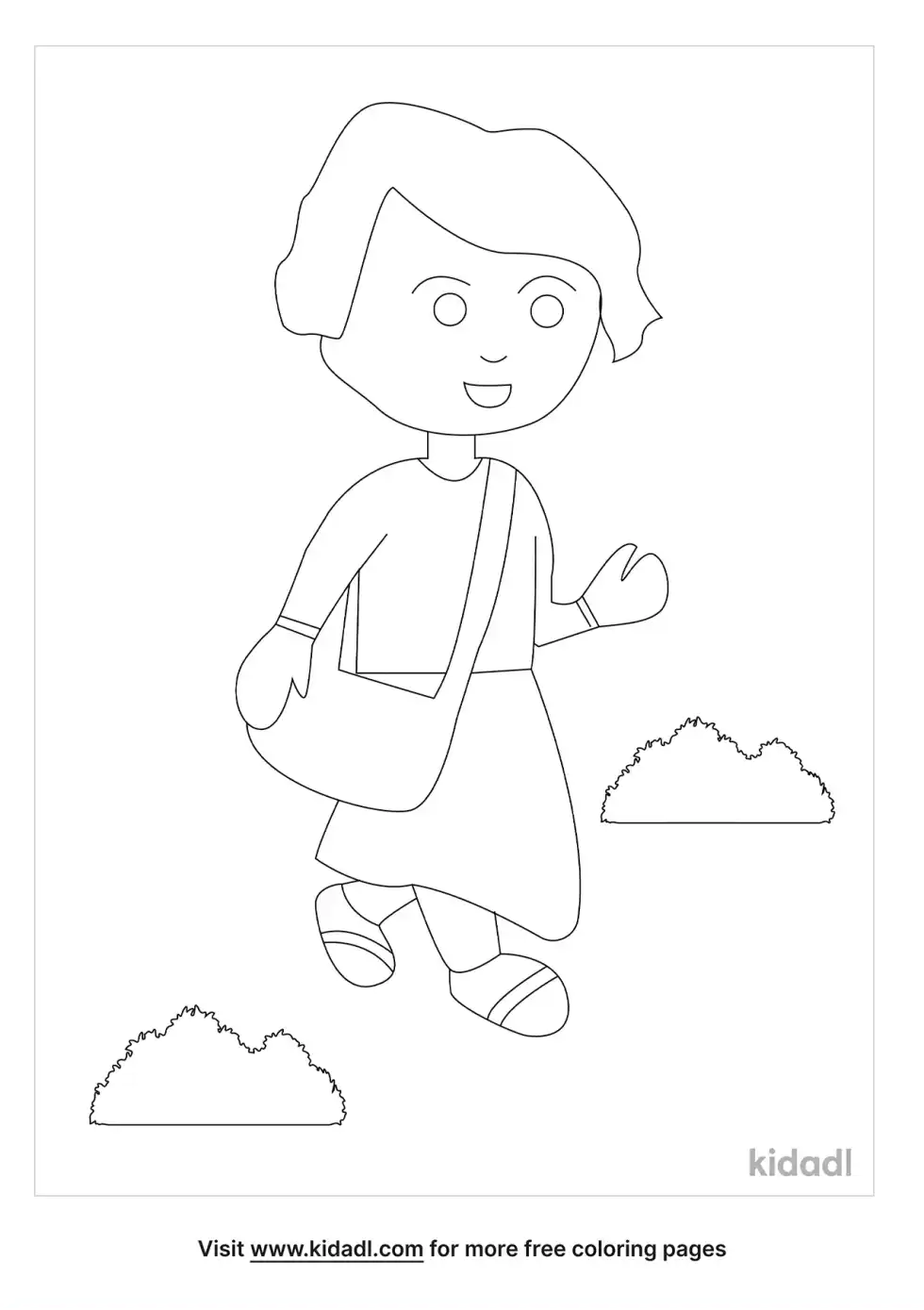 Boy In Jerusalem Coloring Page