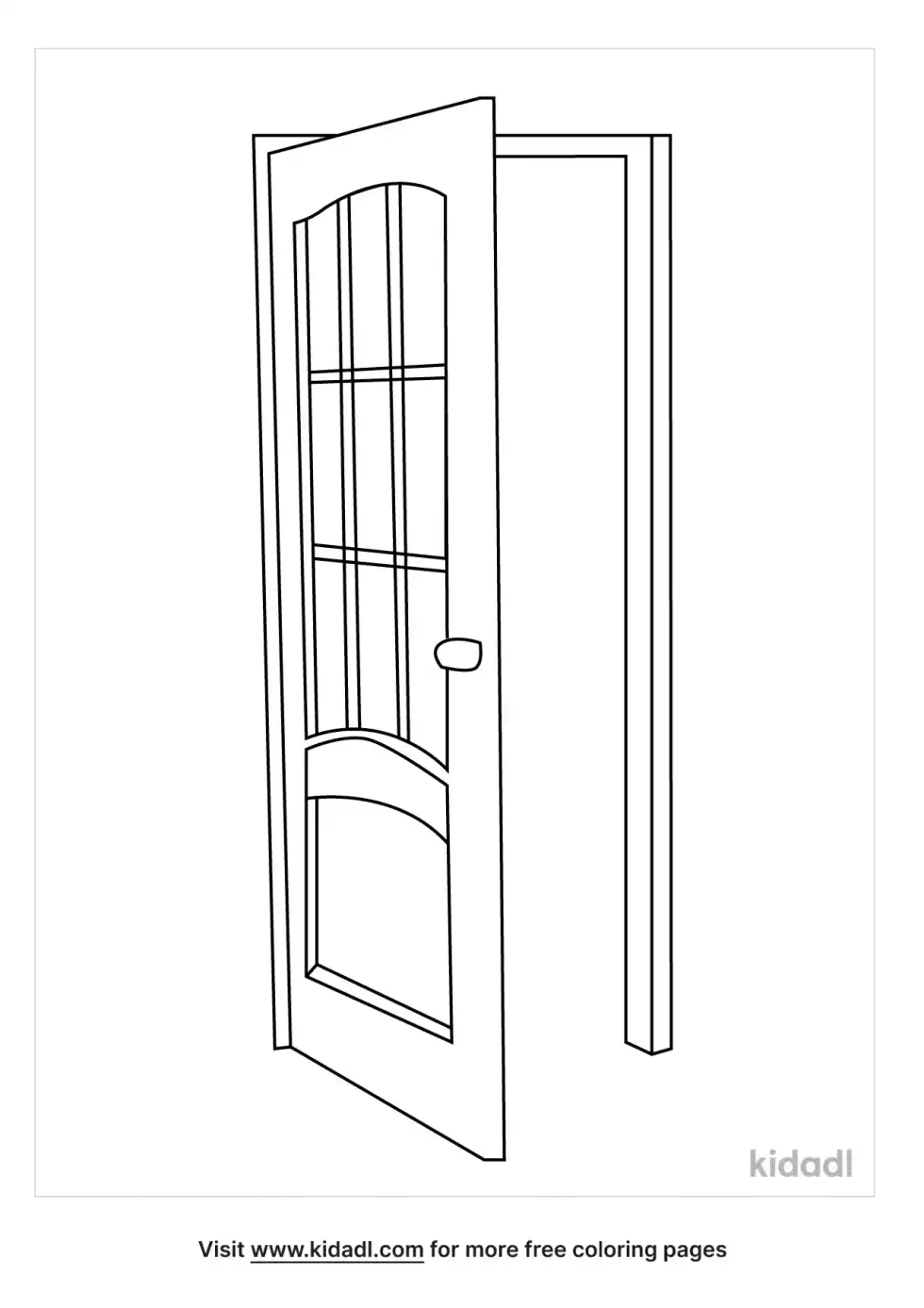 I Am The Door Coloring Page