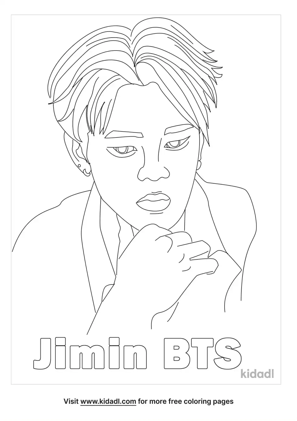 Jimin Bts Coloring Page