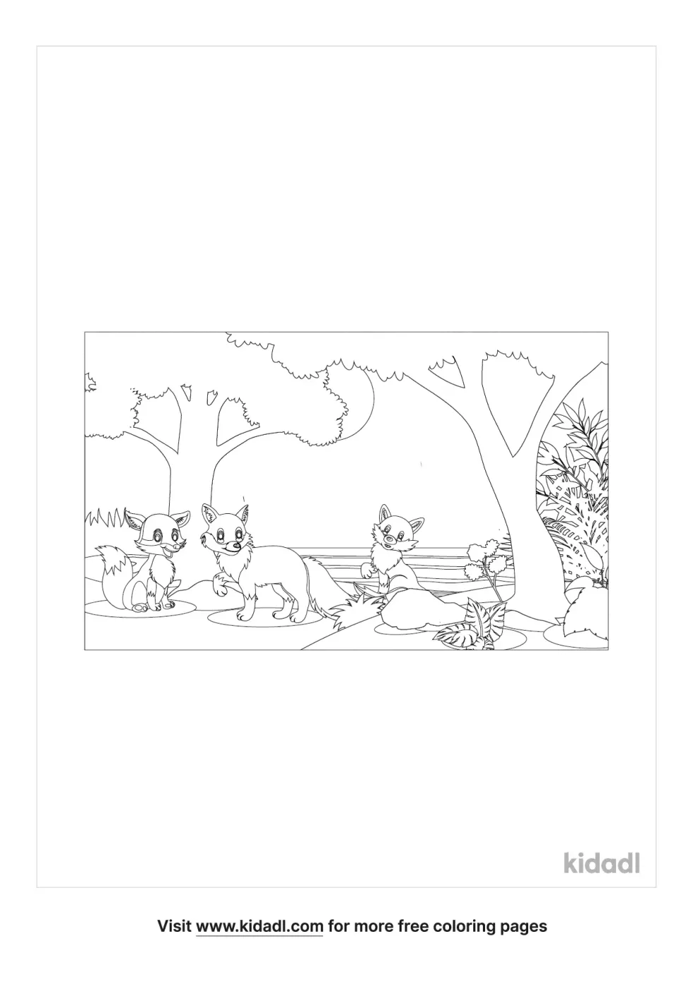 Foxhunting Coloring Page