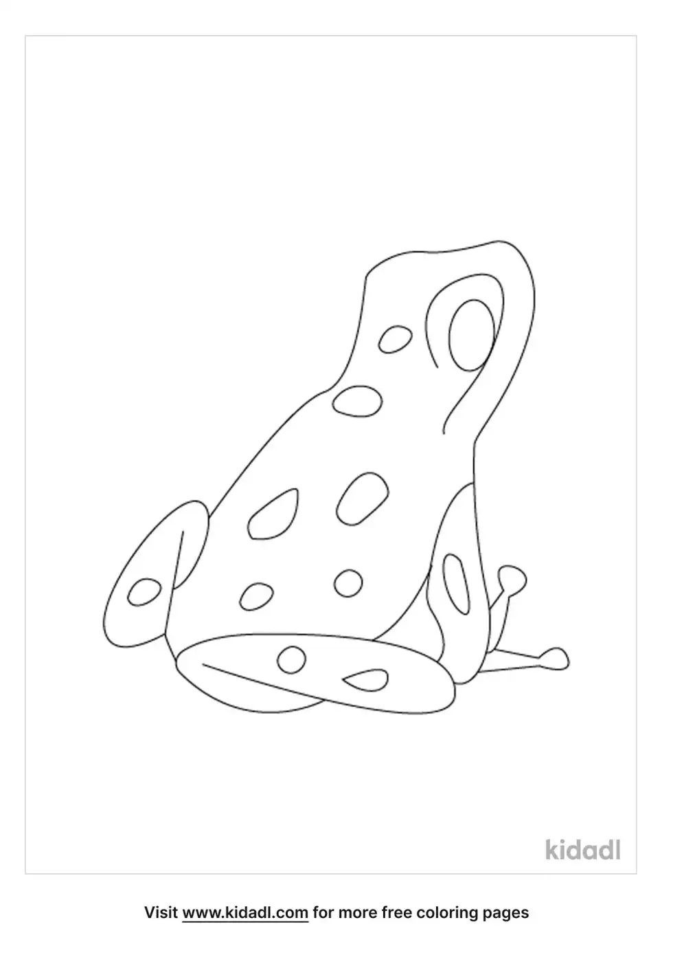 Demonic Poison Frog Coloring Page