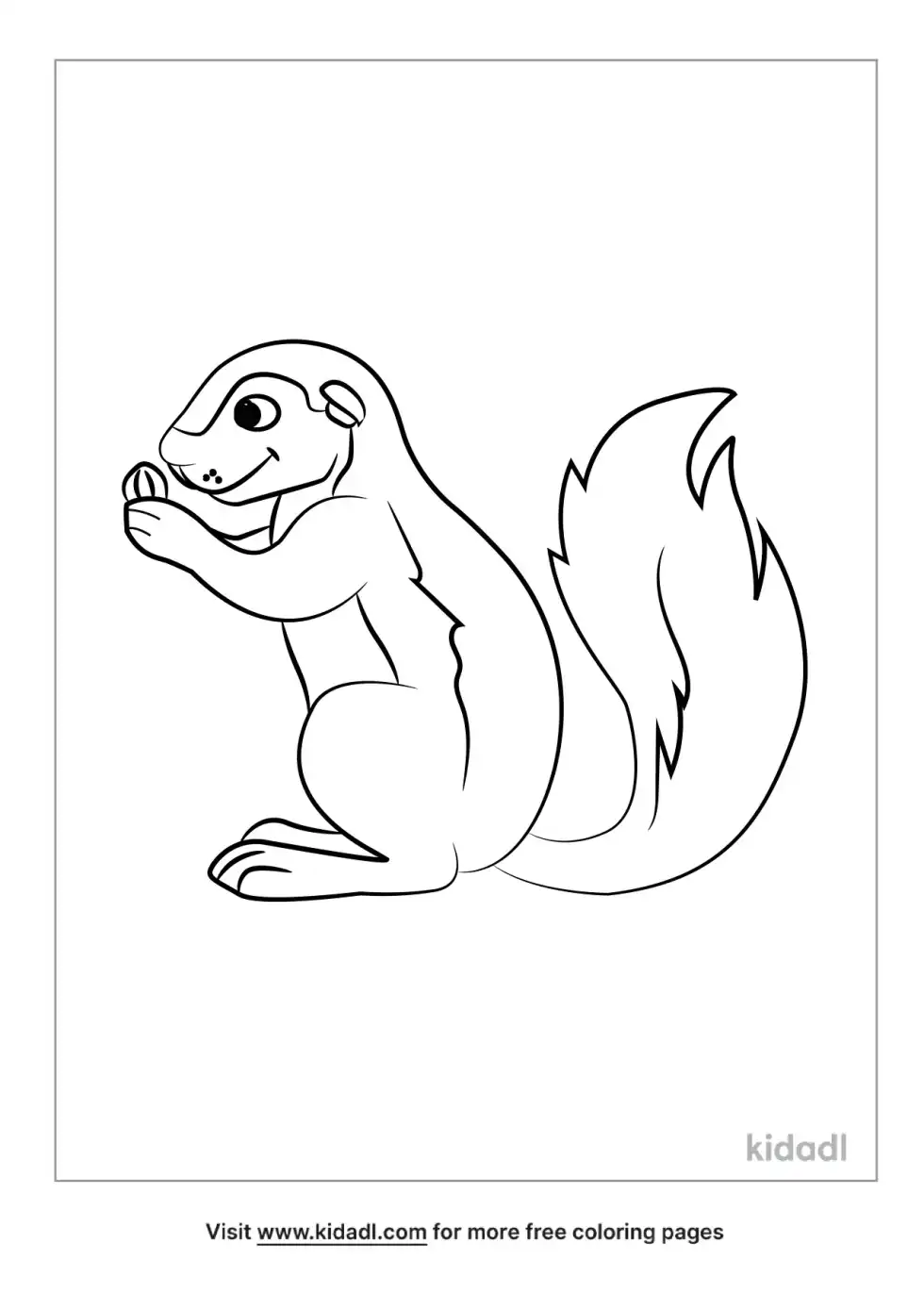 Xerus Coloring Page