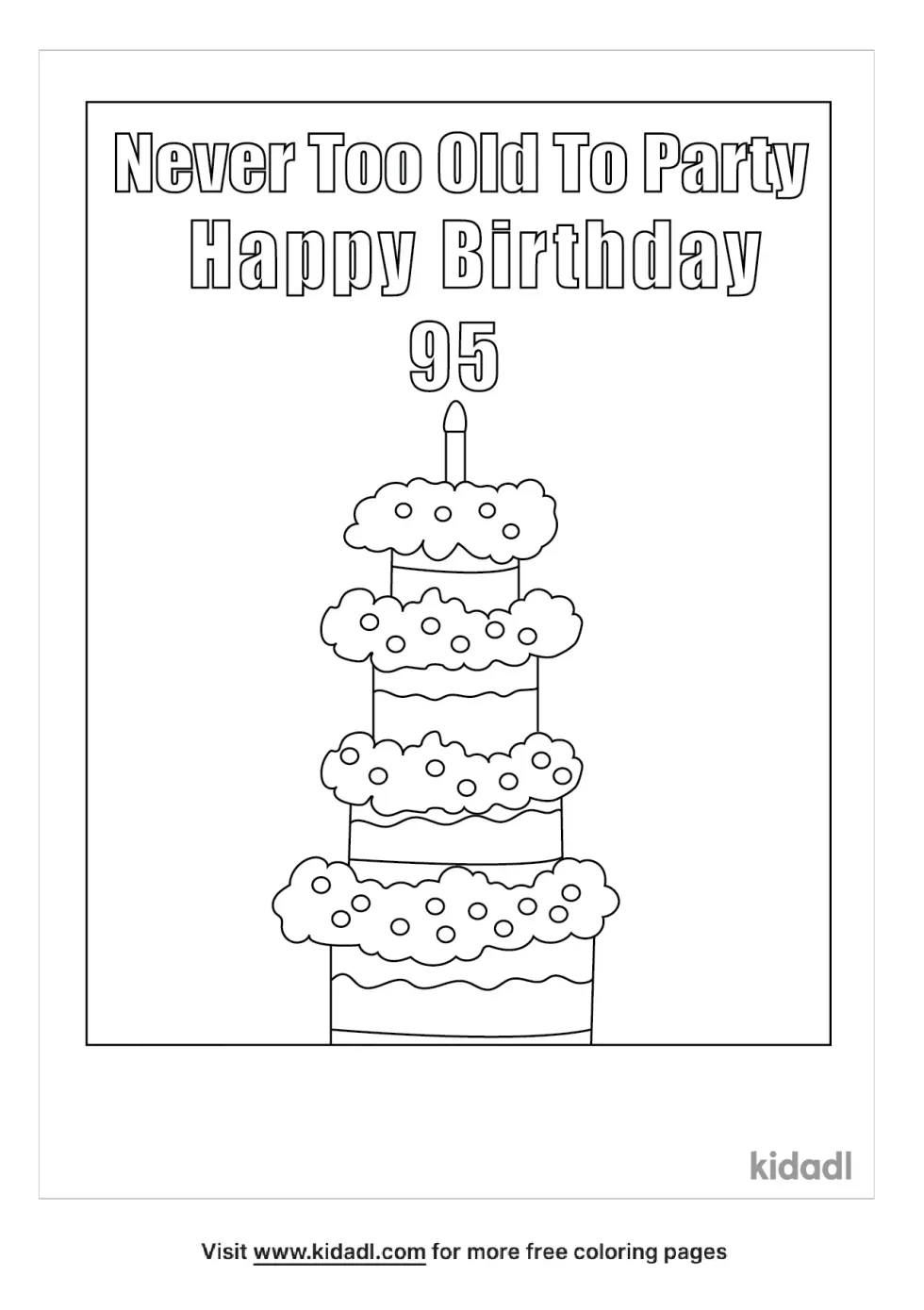 Birthday Card For 95