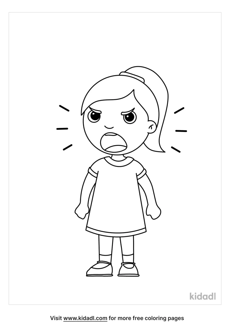 Screaming Coloring Page